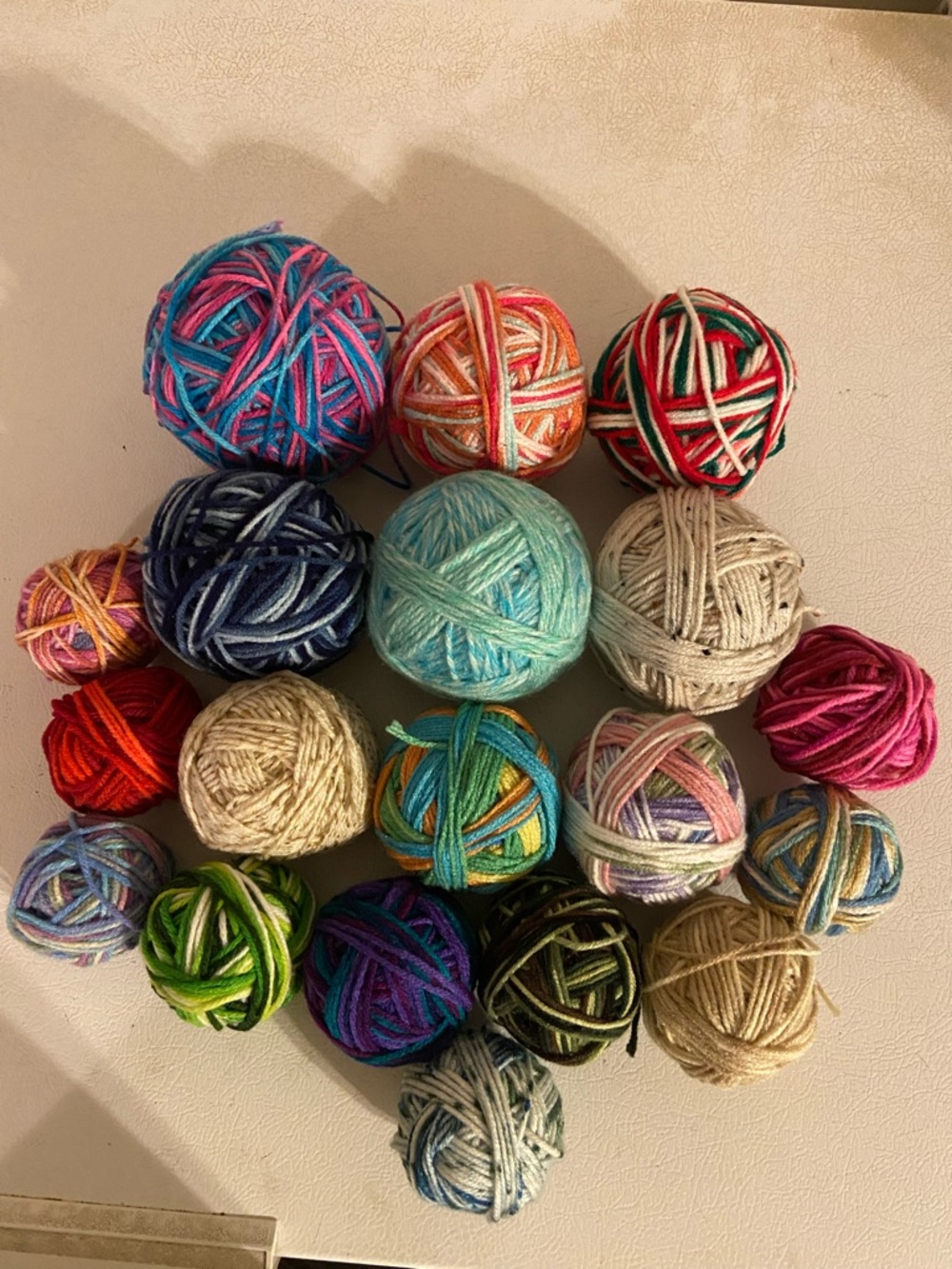 Multi-Color Yarn Bundle- Assorted Variegated Yarn